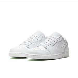 [DV0990-111] Giày Air Jordan 1 Low Triple White Code Wmns