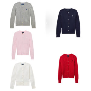 [CWPOSWEG6820064-410] Polo Ralph Lauren Mini-Cable Cotton Cardigan