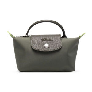 [34175919479] Túi Xách Longchamp Le Pliage Recycled Fabric Pouch With Handle Forest