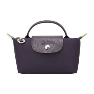 [34175919645] Túi Longchamp LE PLIAGE GREEN POUCH WITH HANDLE Bilberry