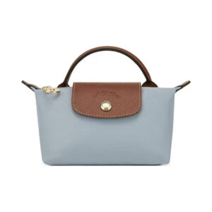 [34175089P80] Túi Longchamp LE PLIAGE ORIGINAL POUCH WITH HANDLE Steel