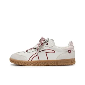 [ U5AFCTW15K2] Giày Champion T-Trainers Milk White/Light Rose Red