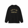 [125BT244200F] Áo Fear of God Essentials Jersey Long Sleeve Black