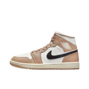 [BQ6472-103] Giày Nike Air Jordan 1 Mid 'Tan Black'