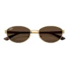 [RB3774D] RayBan Sunglasses in Polished Arista Gold and Dark Brown
