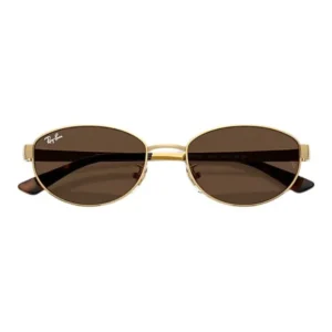 [RB3774D] RayBan Sunglasses in Polished Arista Gold and Dark Brown