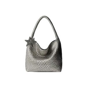 [ECOD24-B007X] ECODAY TOTE LARGE BAG SILVER