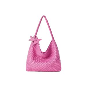 [ECOD24-B007X] ECODAY TOTE LARGE BAG ROSE RED