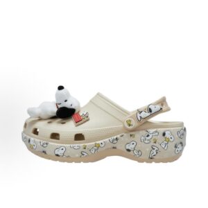 [212118-90H] GIÀY CLOG NỮ CROCS CLASSIC PLATFORM PEANUTS