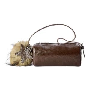 [ECOD25-B039] Ecoday Cylindrical Bag Brown