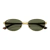 [0RB3774D] RayBan Sunglasses in Polished Arista Gold and Dark Green Polarized
