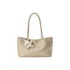 [ECOD25-B022X] Ecoday Horizontal Woven Bag Champange