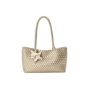 [ECOD25-B022X] Ecoday Horizontal Woven Bag Champange