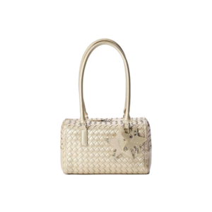 [ECOD25-B041] Ecoday Woven Shoulder Bag Champange