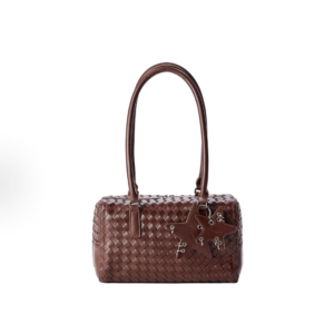 [ECOD25-B041] Ecoday Woven Shoulder Bag Brown