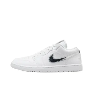 [IQ9381-100] Giày Jordan 1 Low SE White Metallic Silver