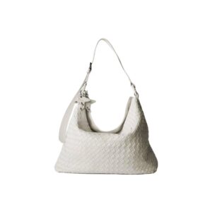 [ECOD25-B040X] Ecoday Glossy Woven White Tote Bag