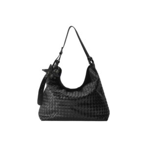 [ECOD25-B040X] Ecoday Glossy Woven Black Tote Bag