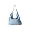[ECOD25-B040X] Ecoday Glossy Woven Baby Blue Tote Bag