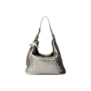 [ECOD25-B040X] Ecoday Glossy Woven SilverTote Bag