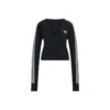 [LD8933] ADIDAS ORIGINALS BY JENNIE KNITTED WRAP AROUND CARDIGAN BLACK