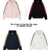 [JF-6828-JPL01] Áo khoác hoodie dây kéo sọc ba bên JEEP SPIRIT