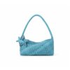 [ECOD26-B097] ECODAY Woven Hobo Shoulder Bag Turqouise