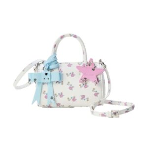 [ECOD24-B003BZX] ECODAY PU Crossbody Handbag White